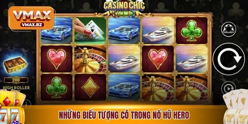 Những biểu tượng có trong nổ hũ hero